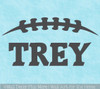 Custom Name Wall Decal Football Laces Boys Decor Sticker Sports Art