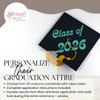 Mortarboard Graduation Cap Decal Sticker Design for Decorating Grad Cap Class of 2026 Enhanced Turquoise
