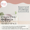 Market Fresh Flowers Garden Wall Decal Art Sticker Vintage Decor Quote Enhance
