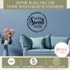 Decal for Circle Wood Sign Home Sweet Home Art Letters Stencil or Sticker High Standards