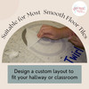 Sensory Path Floor Decal Stickers School Hall Activity Swirl Twirl Spin