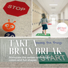 Sensory Path Floor Decal Stickers School Hallway Start Stop Sign take brain break