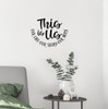 Decal for Round Wood Sign This Is Us Family Decor Sticker Black