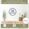 Decal for DIY Wooden Door Sign Family Friends Welcome Stencil or Sticker high standards