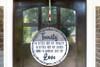 Decal for Round Wood Sign Family Quote Crazy Loud Love Stencil, Sticker-Deep Blue