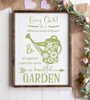 School Decal Wall Stickers Every Child Different Flower Beautiful Garden-Celadon