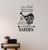 School Decal Wall Stickers Every Child Different Flower Beautiful Garden Black