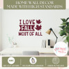 Love Fall Most of All Wall Decal Sticker Vinyl Quote Autumn Decor Art high standards