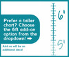Height Ruler Growth Chart Kids Room Wall Decal Sticker Add On