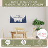 Wall Decal Sticker Welcome To Cabin Tree Bear Silhouette Woodland Scene DBlue standards