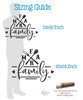 Wall Decal Farm Family Vinyl Lettering Farmhouse Kitchen Decor Sticker sizing