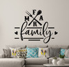 Wall Decal Farm Family Vinyl Lettering Farmhouse Kitchen Decor Sticker Black