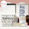 Wall Decal Stay Humble Work Hard Be Kind Vinyl Words Decor Art Sticker DBlue enhance