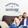 Kitchen Wall Words Happiness Homemade Vinyl Art Decal Decor Sticker DeepBlue
