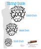 Overcome Evil With Good Religious Wall Art Decal Sticker Kids Room Art sizing