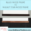 walnut stain or black for the wood