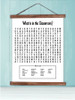 Wood, Canvas Sign Whats In Classroom Word Search Wall Hanging-23x30 inch