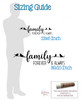 Vinyl Lettering for Walls Family Forever Always Birds Wall Quote Decal sizing