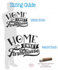 Home Sweet Farmhouse Vinyl Lettering for Wall Decor Decal Art Sticker sizing