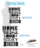 Wall Art Sticker Home Where Our Story Begins Vinyl Decal Decor Quote sizing