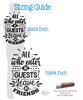 Welcome Wall Decal Quote Enter As Guest Leave As Friends Decor Sticker sizing