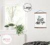 Wood, Canvas Sign Crazy Plant Lady Cactus Wall Hanging-19x24 Inch