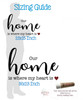 Wall Art Quotes Our Home Where Heart Is Vinyl Lettering for Walls sizing