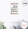 Wood Canvas Sign Season With Love Kitchen Wall Hanging-19x24 inch