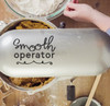 Kitchen Appliance Decal Smooth Operator Blender Decor Sticker Quote Black