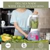 Kitchen Appliance Decal Smoothies Grow Here Decor Art Sticker Quote Hot Pink standards