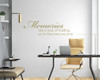Memories Way Of Holding On To Memory Wall Decal Quote-Metallic Gold