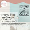 Sacredness in Tears Unspeakable Love Sympathy Wall Sticker Decal Quote Black enhance