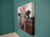 12x12-inch Canvas Photo Print, Lightweight, Easy to Hang, hanging in bathroom