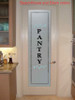 Vertical Pantry Decal Sticker Laurel Wreath Kitchen Decor-Beach House and Black