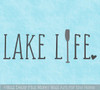 Lake Life Paddle Oar Beach House Wall Art Decal Sticker