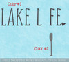 Lake Life Paddle Oar Beach House Wall Art Decal Sticker-2 color