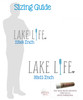 Lake Life Paddle Oar Beach House Wall Art Decal Sticker sizing