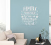 Wall Decal Family Forever Always No Matter What Vinyl Sticker-Light Gray