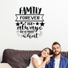 Wall Decal Family Forever Always No Matter What Vinyl Sticker Black