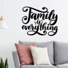 Family Is Everything Wall Sticker Quote Decal Home Decor Art Words Black