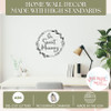 In Sweet Memory Circle Wreath Decal Sticker Tribute Wall Art Blk High Standards