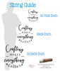 Crafting Makes Everything Better Vinyl Letters Wall Decal Sticker Quote sizing