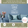 All You Need Love Christmas Cookies Holiday Wall Decor Decal Sticker White standards