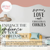 All You Need Love Christmas Cookies Holiday Wall Decor Decal Sticker Blk enhance