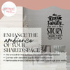 Every Family Has a Story Welcome Wall Art Decal Sticker Lettering Blk Enhance the Ambience