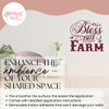 Bless This Farm Wall Decal Vinyl Art Kitchen Decor Sticker Lettering Burg enhance