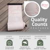 Pink Canvas Growth Chart Sign Height Ruler Nursery Quality Counts