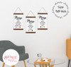 Please Leave Deliveries Custom Text Canvas Sign Wall Art Print