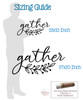 Brighten Your Kitchen with Gather Wall Decal - Wall Art for Your Home sizing