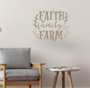 Wall Art With A Message | Faith Family Farm Wall Decal Quote Sticker Tumbleweed
